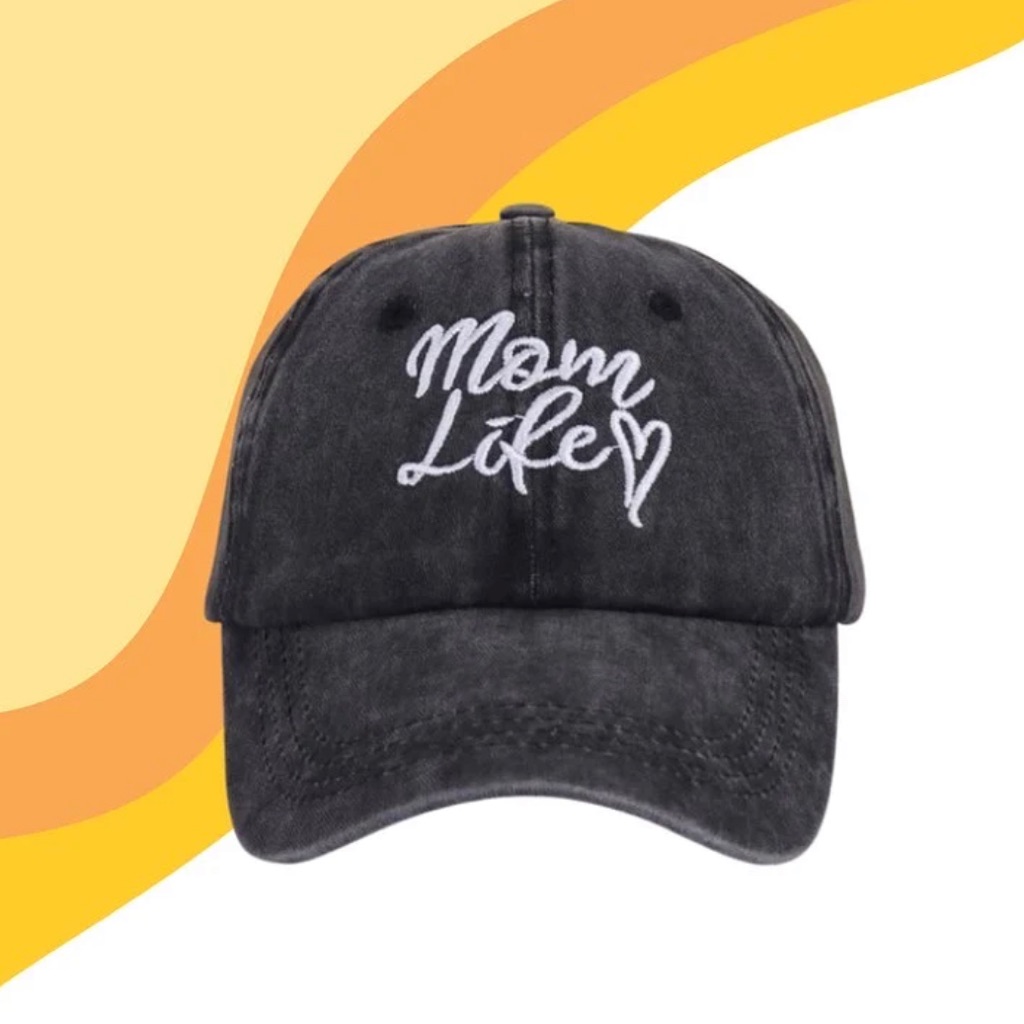 Mom Life Black Baseball Hat  Brand New